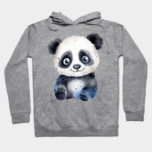 Panda Bear Watercolor Hoodie